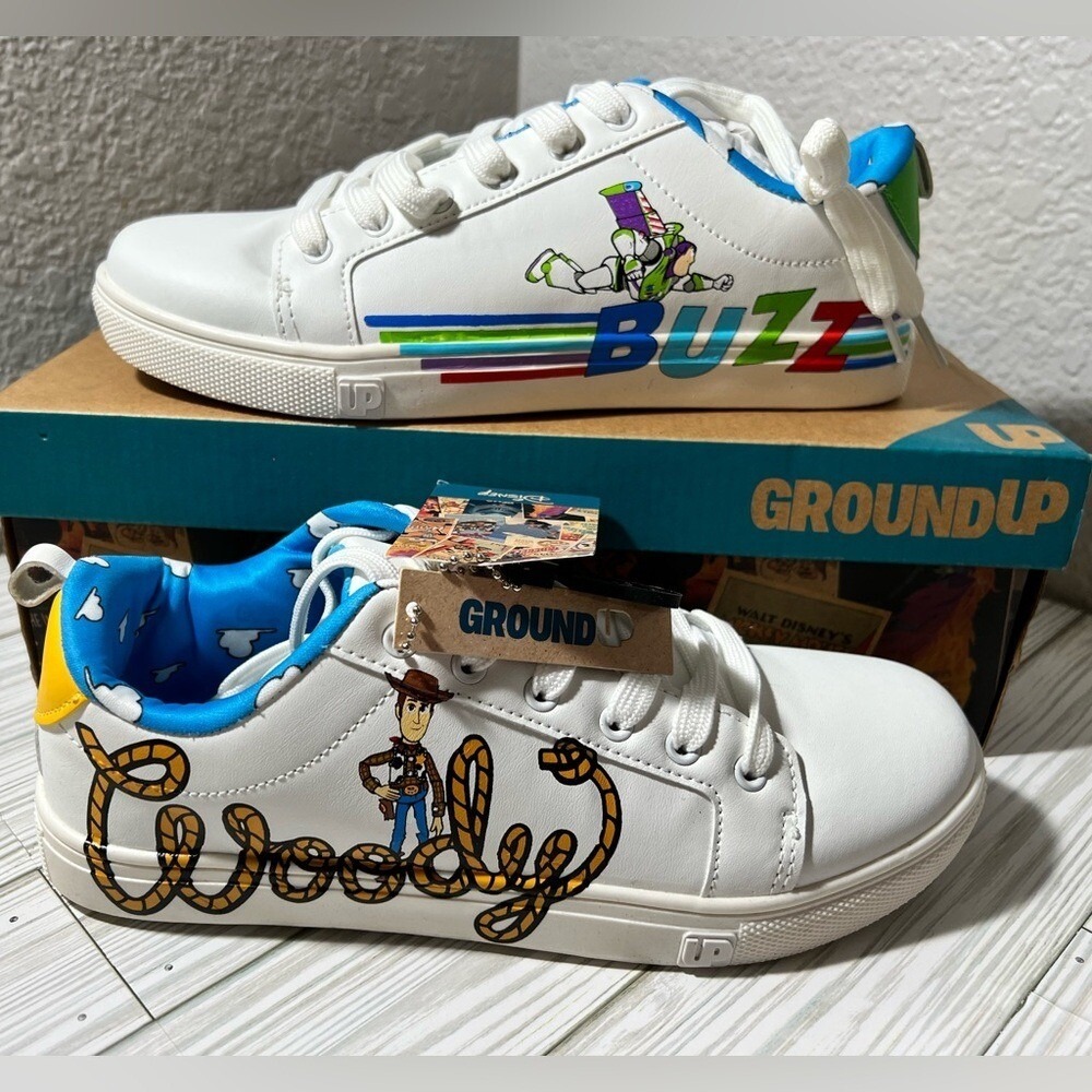 GroundUp Disney Pixar Toy Story Men's Sneaker lace up shoe unisex size 7 women 9